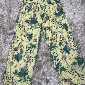 INC Plus Linen Floral Print Wide-Leg Pants